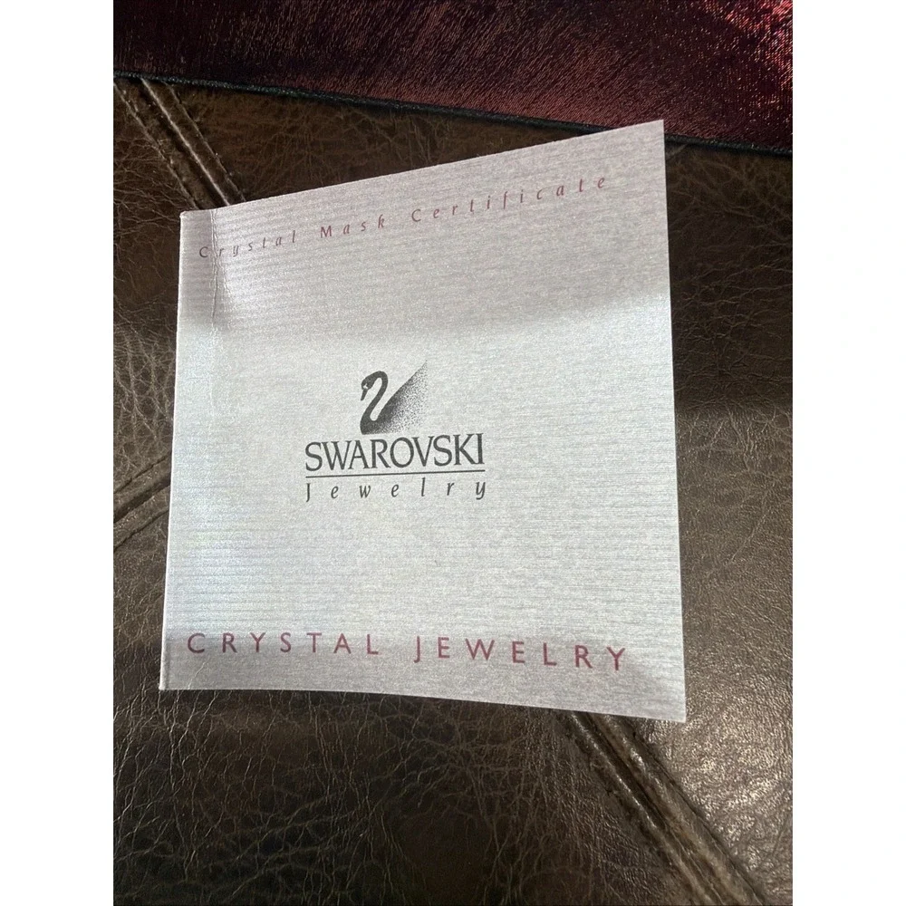 Swarovski Crystal Masquerade Mask Limited Edition 997/2000 New COA Retired Vtg